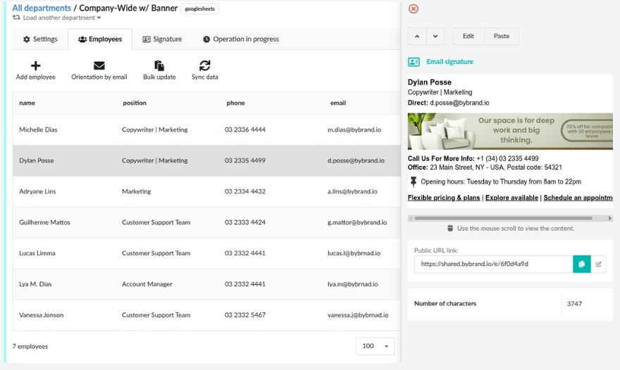 Employee list automation Employee list automation