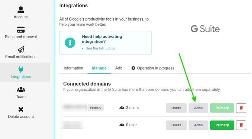 Google Workspace alias and multi-domain