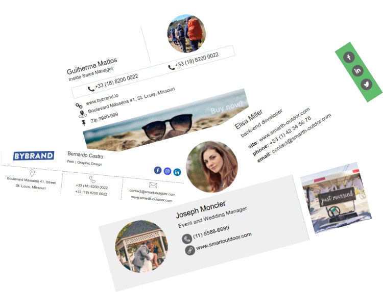 Assinaturas de email modernas