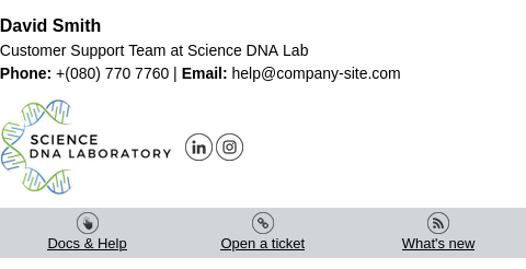 E-Mail-Signatur für den Helpdesk