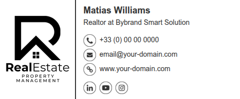 Assinatura corporativa para imobiliária