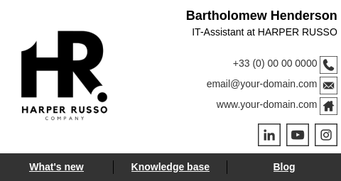 Professionelle E-Mail-Signatur für den Helpdesk