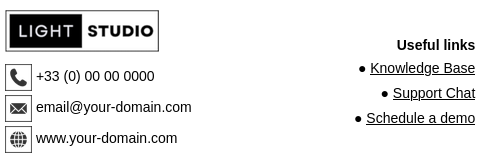 Standardvorlage für eine professionelle Signatur