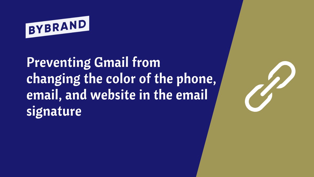 Gmail change link color