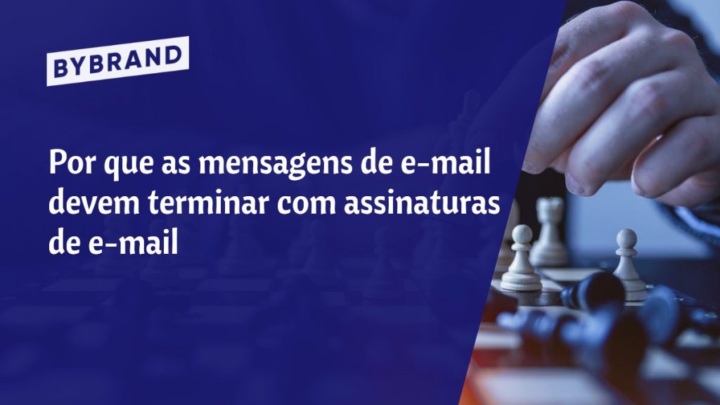 Mensagens terminando com assinaturas de e-mail