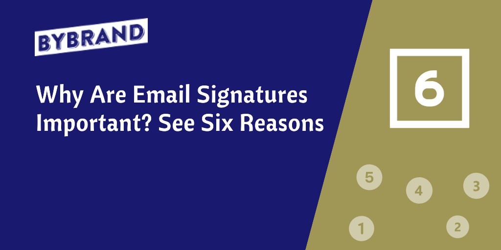 Email signature are important