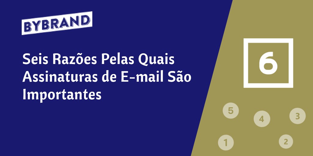 Assinaturas de e-mail são importantes