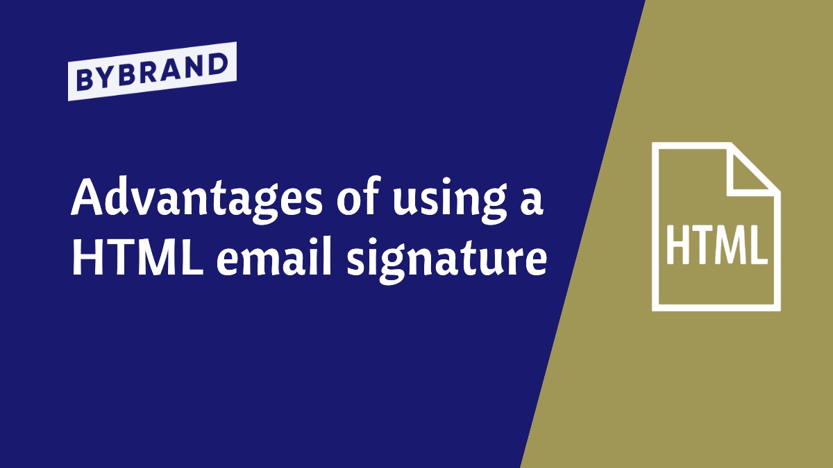 HTML email signature