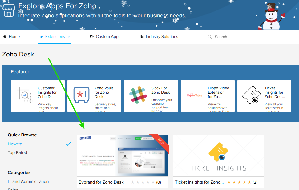 Bybrand for Zoho Desk