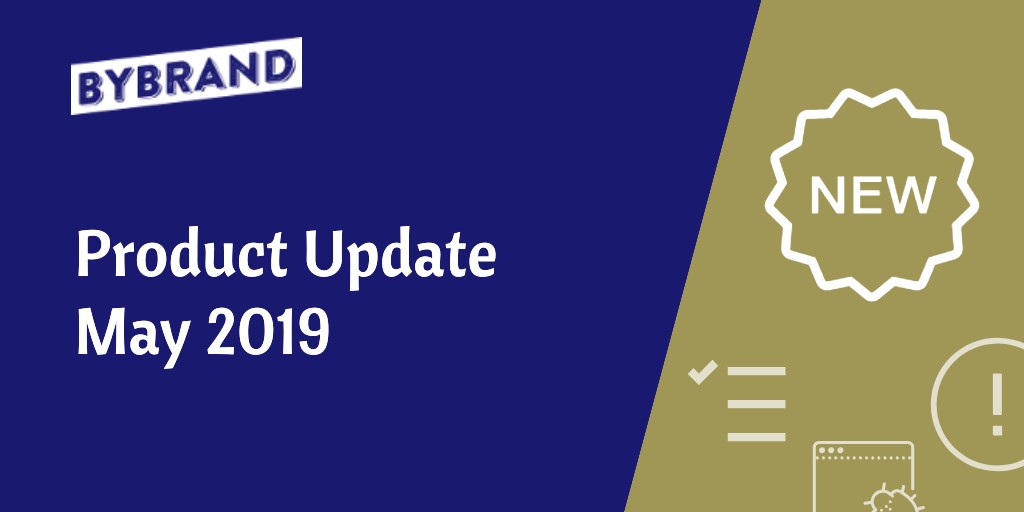 Product update may 2019