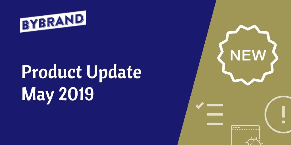 Product update may 2019