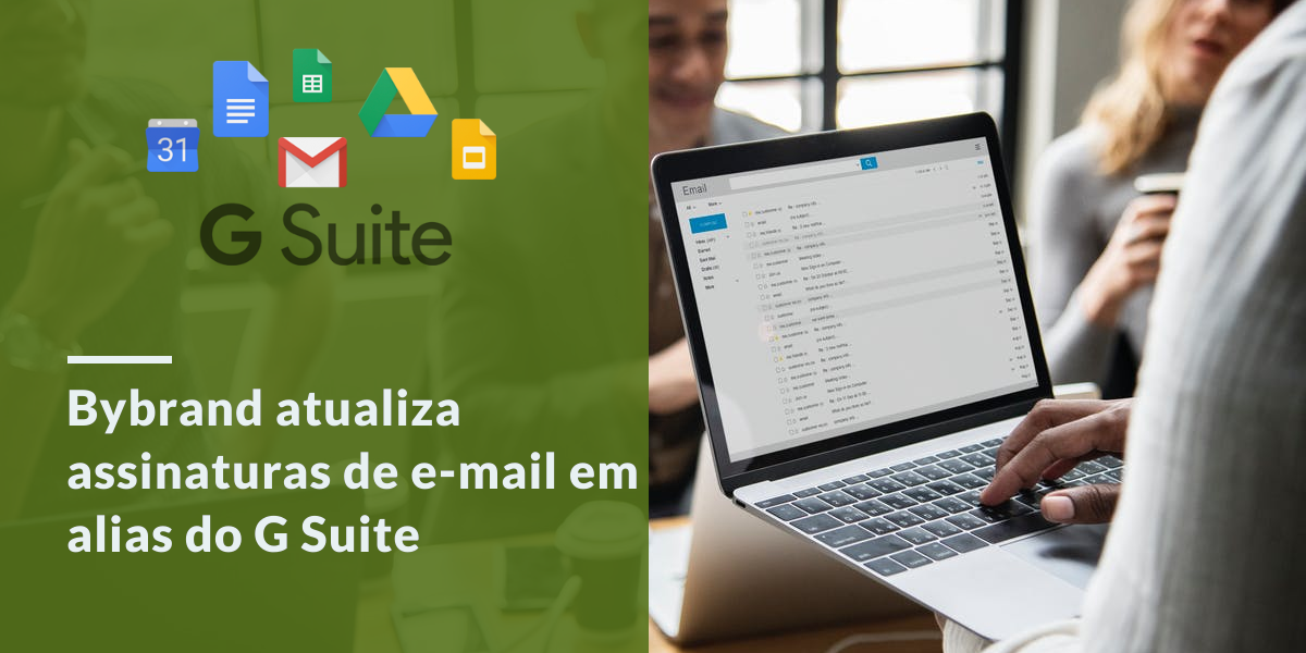 G Suite atualização de assinaturas de e-mail em Alias