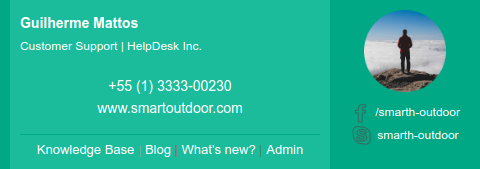 Email signature seven