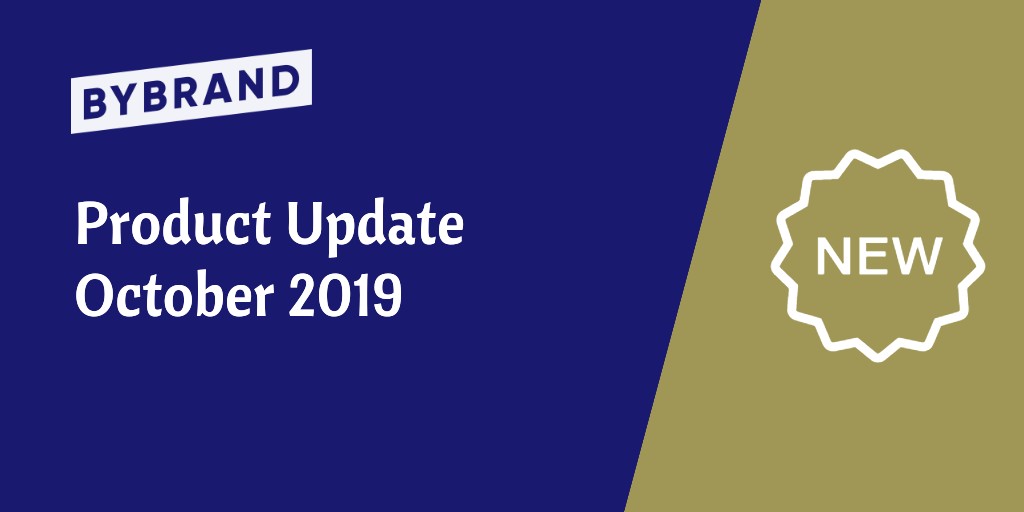 Product update october 2019