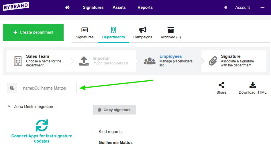 load employee email signature faster