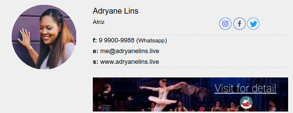 Email signature link