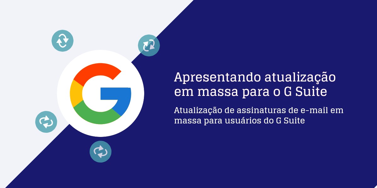 Atualização de assinatura de email em massa