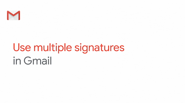 gmail múltiplas assinaturas de e-mail