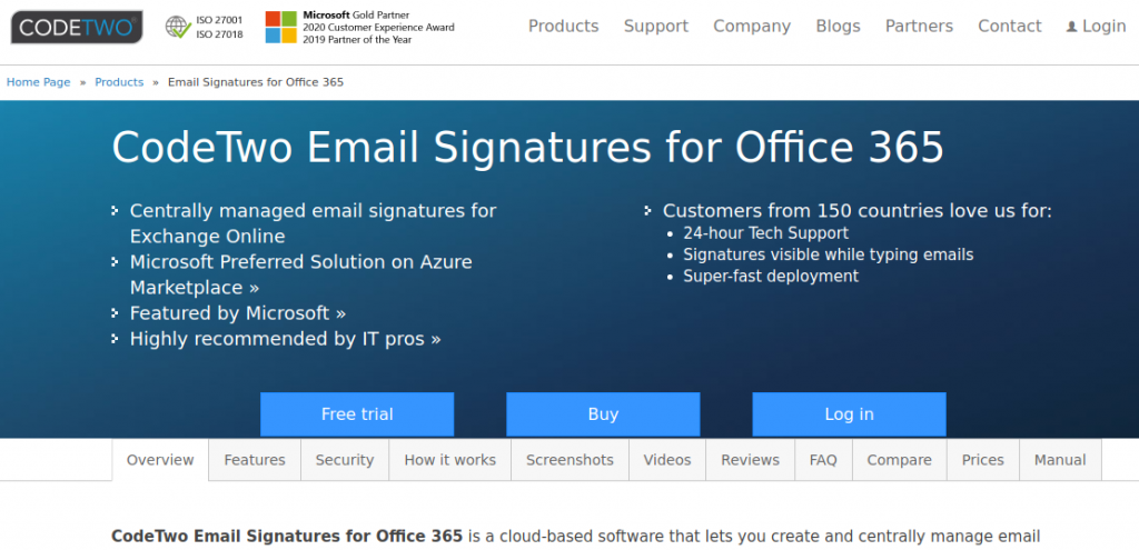 CodeTwo site
