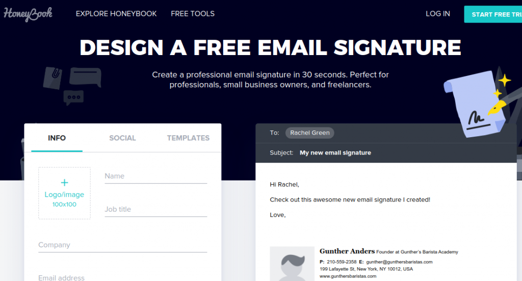 HoneyBook site
