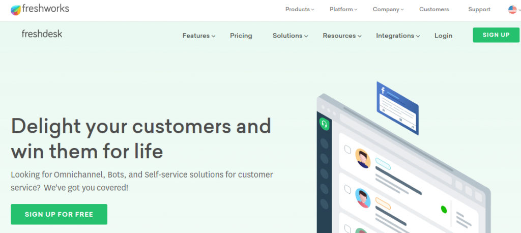 Freshdesk website