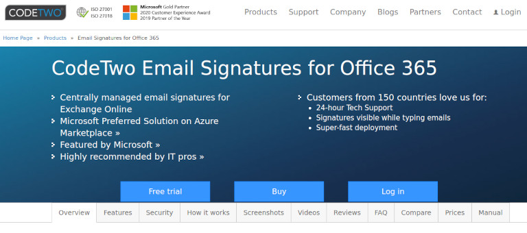 CodeTwo homepage
