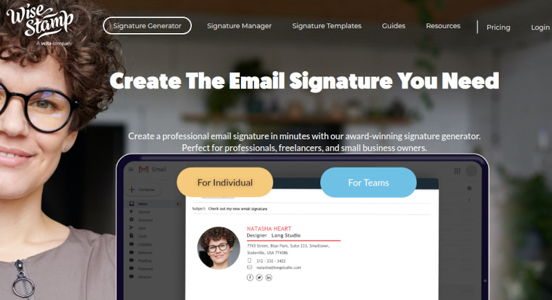 WiseStamp website