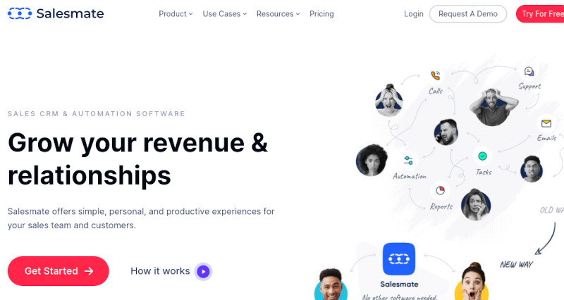 Salesmate CRM website