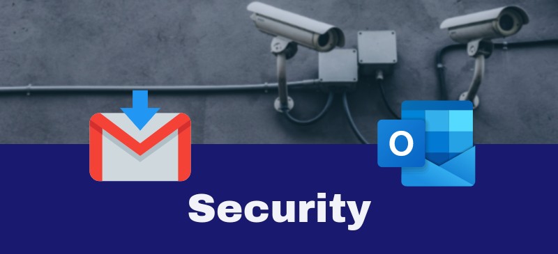Recursos de segurança Gmail e Outlook