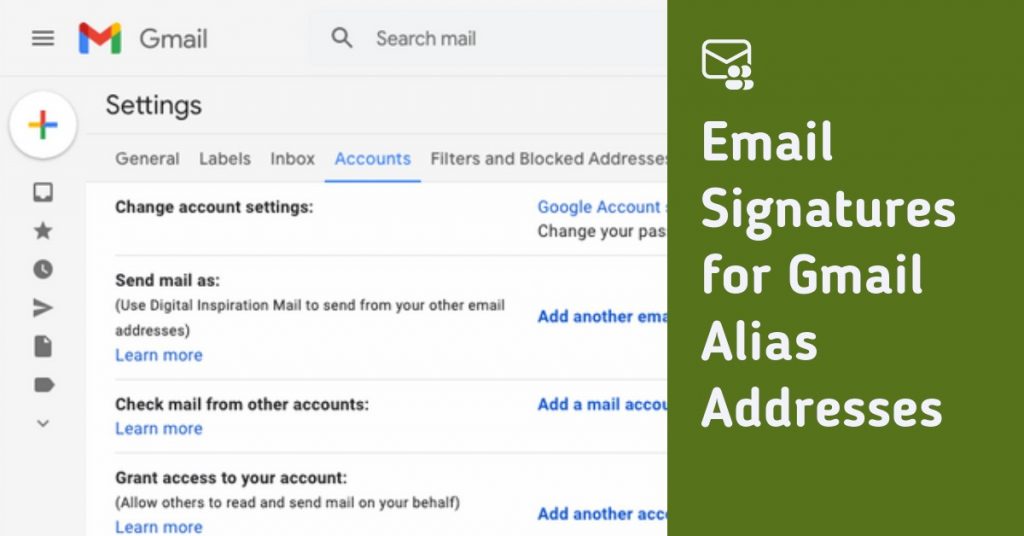 Email Signatures for Gmail Alias Addresses