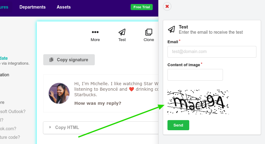 Captcha block