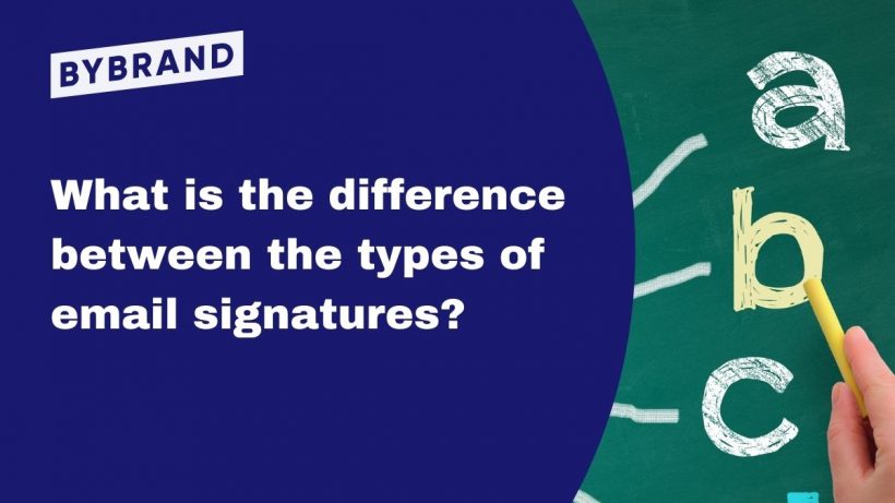 email signature types