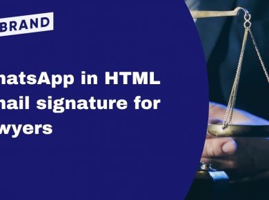 WhatsApp in email signature for lawyers