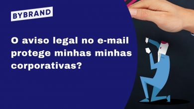 Um bloco de aviso legal protege minhas comunicações corporativas