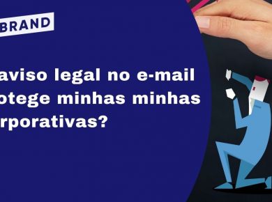 Um bloco de aviso legal protege minhas comunicações corporativas