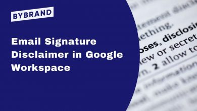 email signature disclaimer in Google Workspace