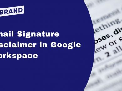 email signature disclaimer in Google Workspace