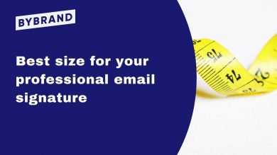 Best size for your professional email signature