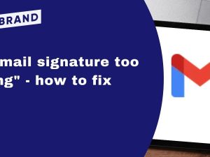 How to shorten a Gmail signature
