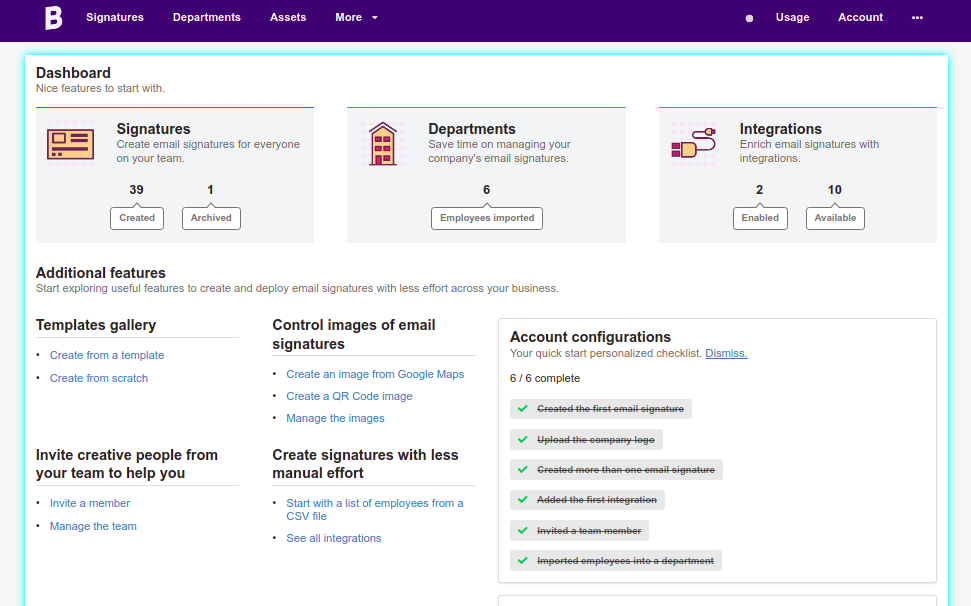 New Bybrand dashboard