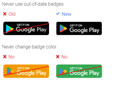 Download app buttons set. Google Play Store badge. App store button.   AppStore logo. Stock Vector