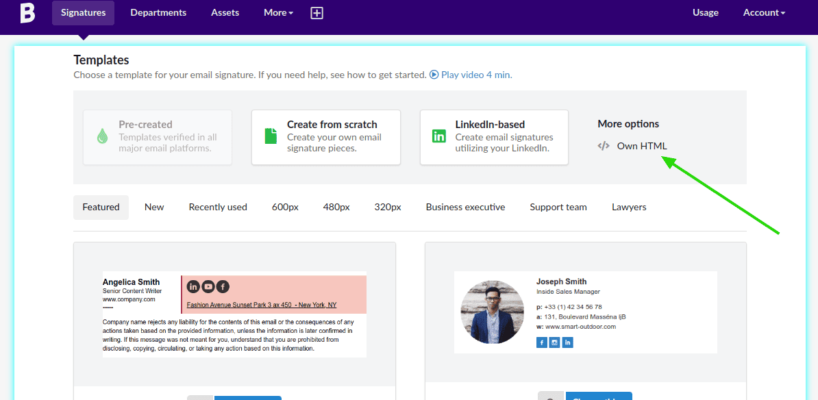 Improving the editor for own HTML support - Bybrand
