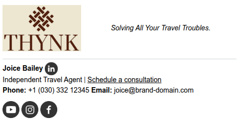 Firma e-mail con citazione.