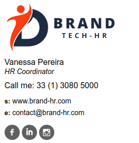 Example of a mobile email signature for HR