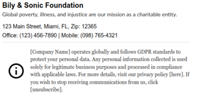 Adding GDPR Text in Email Signature: Importance and Examples