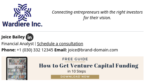 1-column signature, width around 480px, focused on marketing.