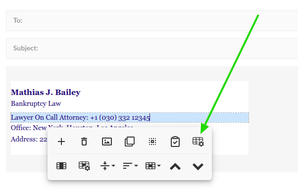 Quick changes button now inside the editor.