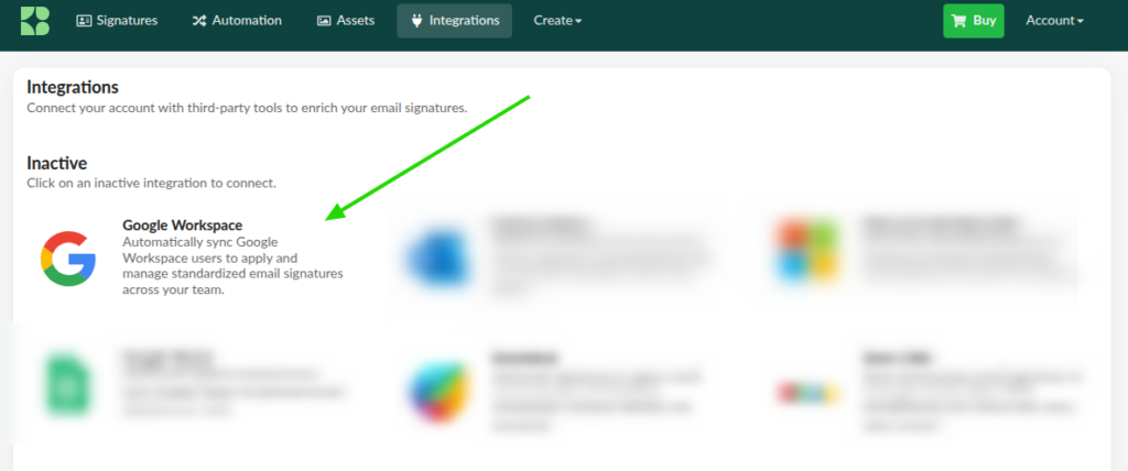 Lista de integraciones Bybrand