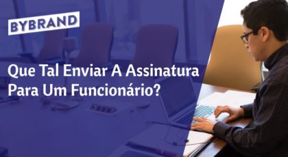 Enviar a assinatura de e-mail para um funcionário