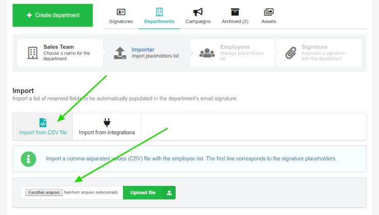 import CSV